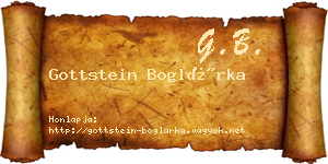 Gottstein Boglárka névjegykártya
