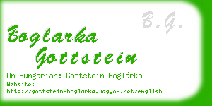 boglarka gottstein business card